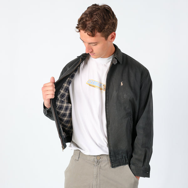 Black 90s Polo Ralph Lauren Harrington Jacket (S)
